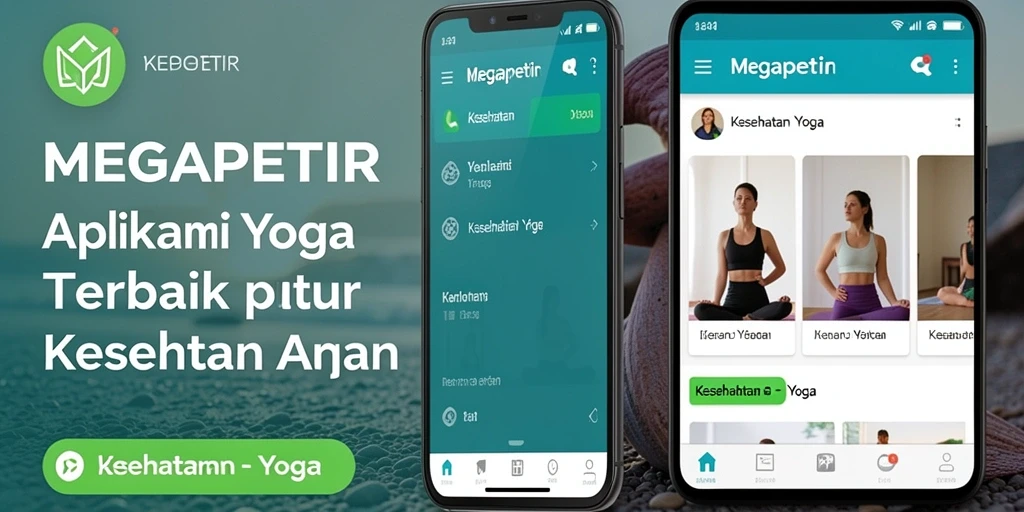 Antarmuka MEGAPETIR yang menawan dan interaktif untuk latihan yoga.
